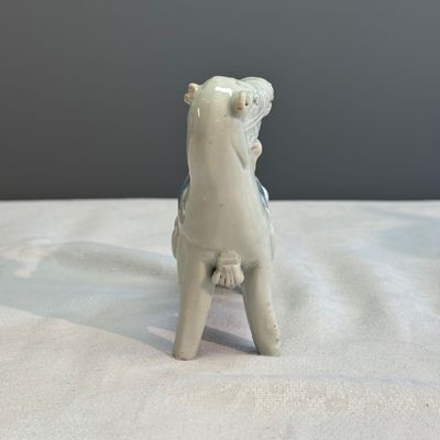 A pair of Chinese blue and white models of horses — photo 12