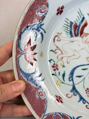 A pair of Chinese famille rose 'Winged Putti' plates — photo 16
