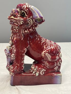 A pair of Chinese flambé-glazed models of Buddhist lions — photo 3