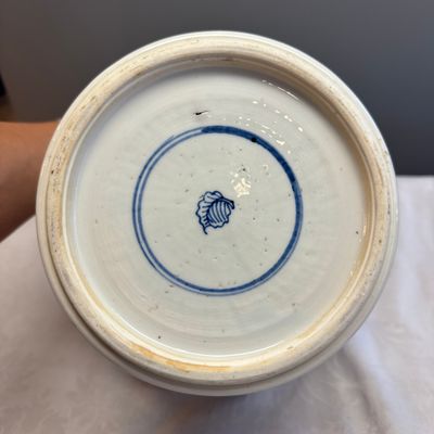A pair of Chinese underglaze-blue, copper-red and celadon-glazed 'Dragon and Tiger' vases and covers — photo 16