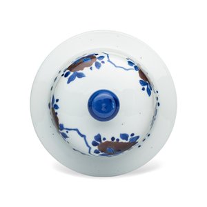 A pair of Chinese underglaze-blue, copper-red and celadon-glazed 'Dragon and Tiger' vases and covers — photo 16