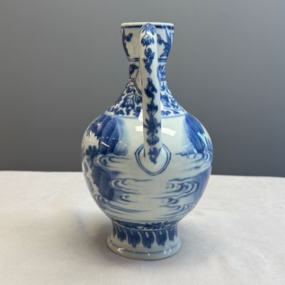 A rare Chinese blue and white 'Scholars Gathering' jug — foto 10