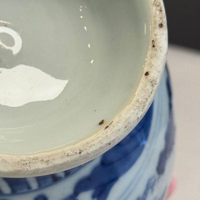 A rare Chinese blue and white 'Scholars Gathering' jug — foto 20
