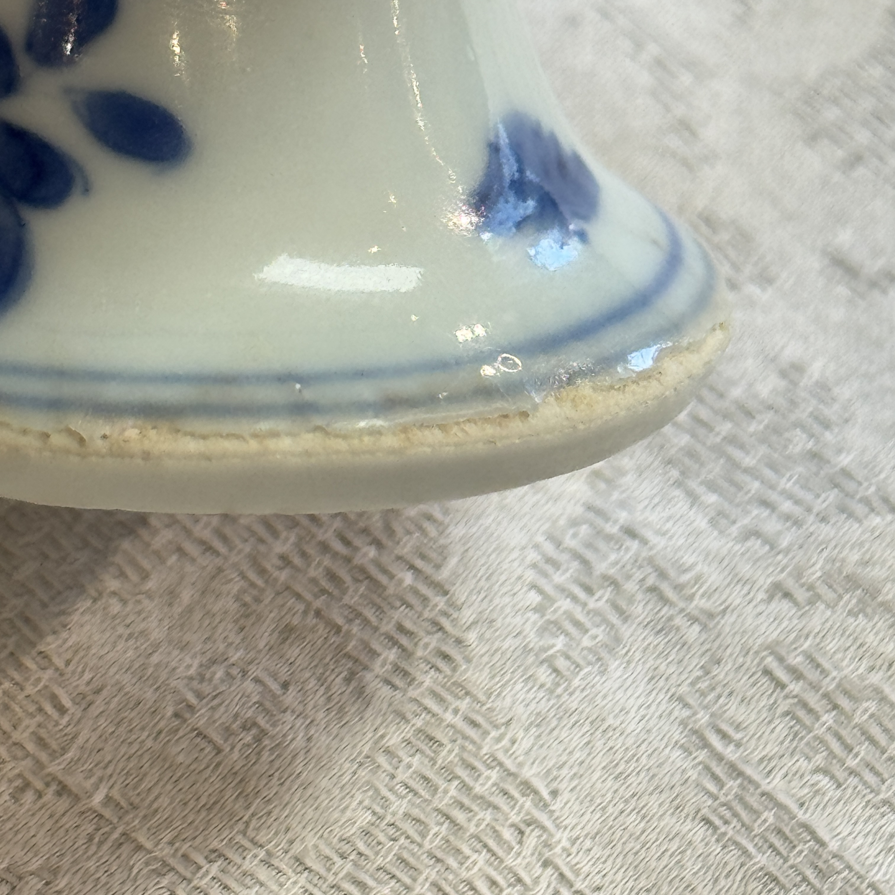 A rare Chinese blue and white 'Zhu Lin Qi Xian 竹林七賢' stem cup — 照片 27