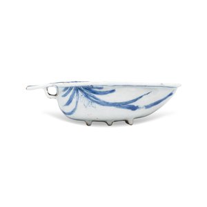 A rare Chinese blue and white scoop-shaped 'Geese' vessel — photo 6