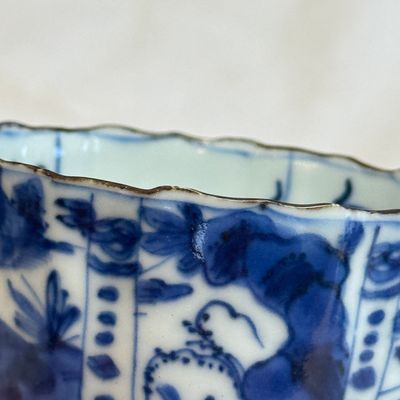 A rare Chinese blue and white stem cup — photo 17