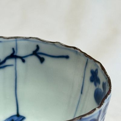 A rare Chinese blue and white stem cup — photo 20
