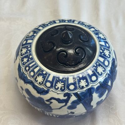 A rare Chinese blue and white weiqi jar — 照片 11