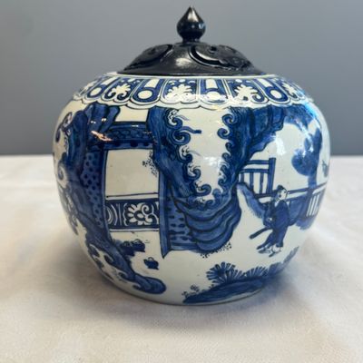 A rare Chinese blue and white weiqi jar — 照片 3