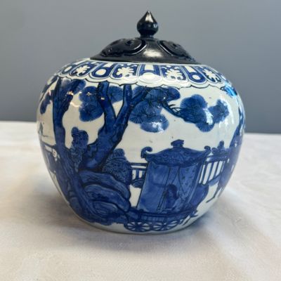 A rare Chinese blue and white weiqi jar — 照片 5