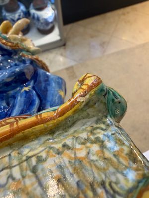 A rare polychrome Italian maiolica sculpture of the Virgin with Child — photo 6