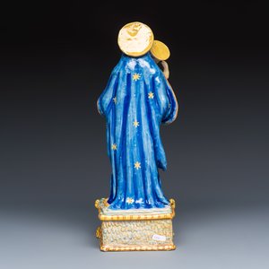 A rare polychrome Italian maiolica sculpture of the Virgin with Child — photo 4