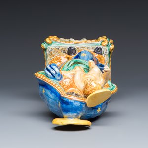 A rare polychrome Italian maiolica sculpture of the Virgin with Child — photo 6