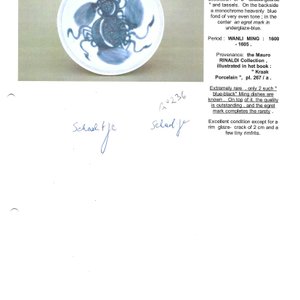 A very rare Chinese blue and white 'Double Gourd' shallow bowl — photo 5