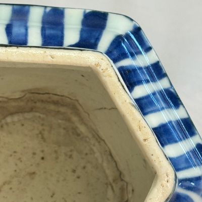 A very rare Chinese blue and white pagoda-shaped incense burner — photo 10