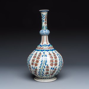 An elegant large Samson Iznik-style bottle vase — photo 4