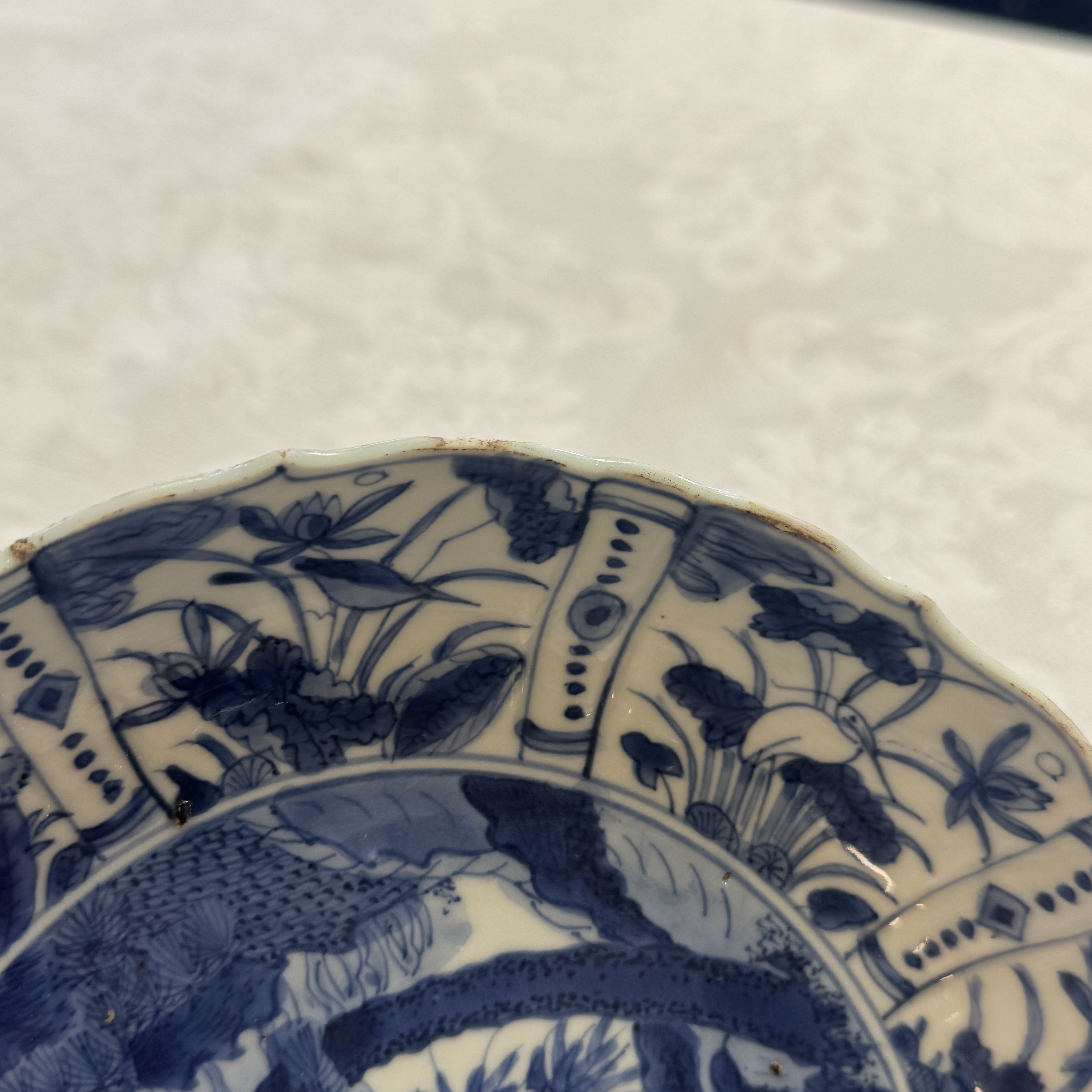 An extremely rare Chinese blue and white 'Eagle' plate — 照片 18