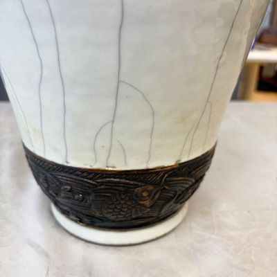 An unusual Chinese Nanking vase decorated with various glazes — photo 7