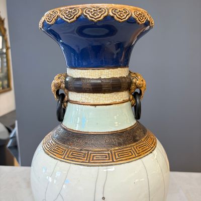 An unusual Chinese Nanking vase decorated with various glazes — photo 13