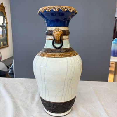 An unusual Chinese Nanking vase decorated with various glazes — photo 15