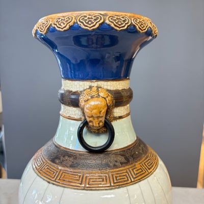 An unusual Chinese Nanking vase decorated with various glazes — photo 16