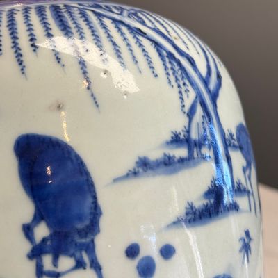 An unusual Chinese blue and white 'Deer' ewer — foto 13