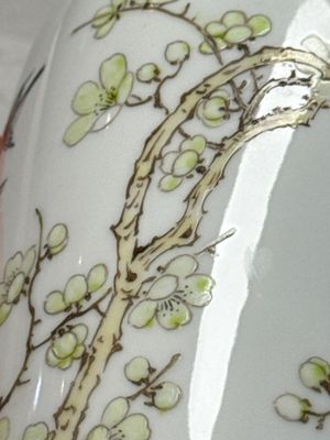 Three Chinese polychrome semi-eggshell vases — photo 16
