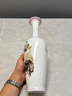 Three Chinese polychrome semi-eggshell vases — photo 26