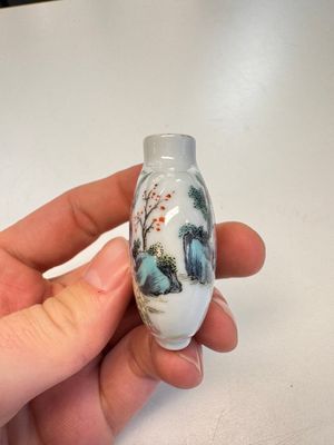 Two Chinese famille rose '18 Luohan' snuff bottles — foto 10