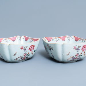 A 158-piece Chinese famille rose service with floral 'Lowestoft' design, Qianlong — 照片 31