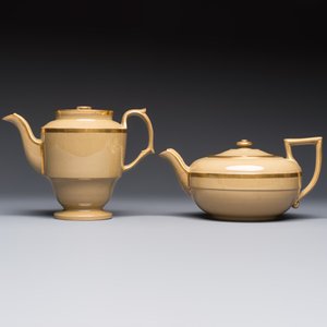 A 24-piece English Spode mocha-ground and gilt coffee and tea service, 19th C. — foto 26