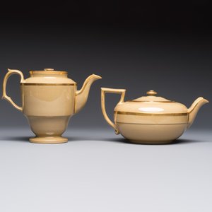 A 24-piece English Spode mocha-ground and gilt coffee and tea service, 19th C. — foto 28