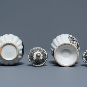 A 37-piece Chinese grisaille 'Jupiter' tea service, Qianlong — 照片 29