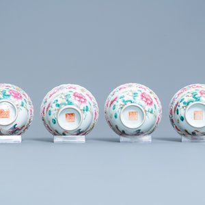 A 56-piece Chinese famille rose service for the Straits or Peranakan market, 19th C. — photo 45