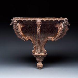A baroque carved wooden wall console — photo 2