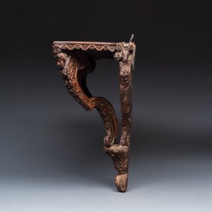 A baroque carved wooden wall console — photo 3
