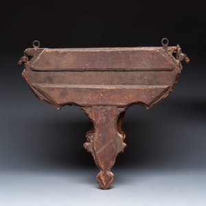 A baroque carved wooden wall console — photo 4