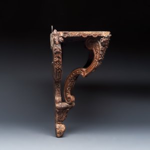 A baroque carved wooden wall console — photo 5