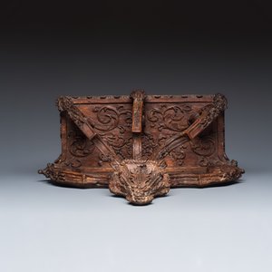 A baroque carved wooden wall console — photo 7