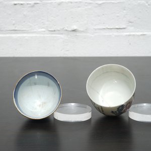 A big lot of Chinese cups and saucers, cafe au lait, famille rose, Kangxi and later (46 pcs. total) — photo 3