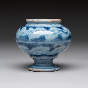 A blue and white albarello, a jug and a small jar, Italy, 17/18th C. — foto 6