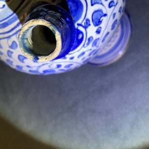 A blue and white Antwerp maiolica wet drug jar, 2nd half 16th C. — photo 13