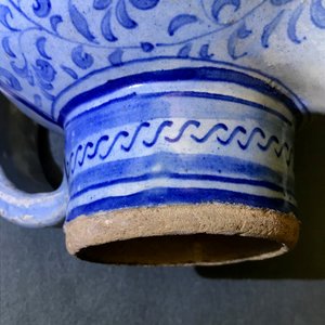 A blue and white Antwerp maiolica wet drug jar, dated 1549 — photo 18