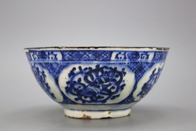 A blue and white bowl in Chinese style, Iran, 18/19th C.