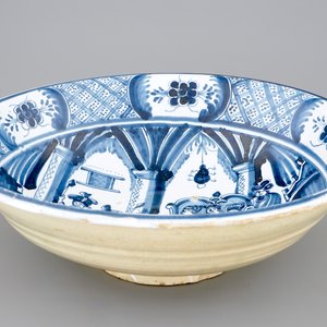 A blue and white bowl with a biblical scene, Harlingen, Friesland, 18th C. — 照片 3