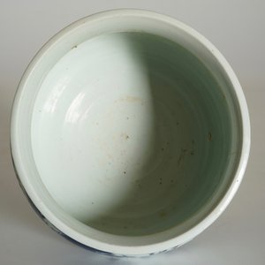 A blue and white Chinese censer with fighting dragons, Kangxi — 照片 9