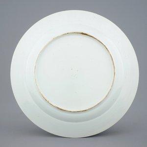 A blue and white Chinese dish with "Cuckoo in the house", Kangxi — 照片 2