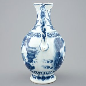 A blue and white Chinese jug, Transitional period, 1620-1683 — photo 5