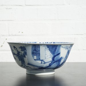 A blue and white Chinese porcelain bowl with "Long Elizas", Kangxi, ca. 1700 — photo 11