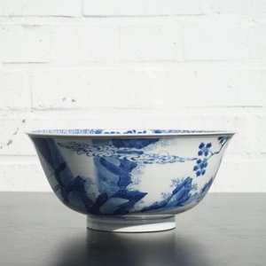 A blue and white Chinese porcelain bowl with "Long Elizas", Kangxi, ca. 1700 — photo 14